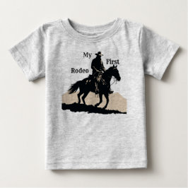 T-shirt bébé "Mon premier rodéo" pour anniversaire