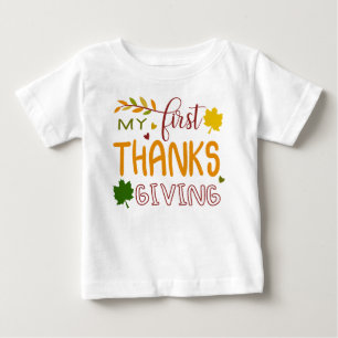T-shirt bébé Mon premier Thanksgiving