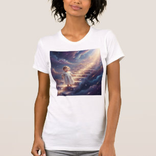 T-shirt Bébé montant les escaliers dans l'amour de l'unive