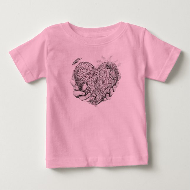 T-shirt bébé ou tout-petit avec "Vous tenez mon co (Devant)