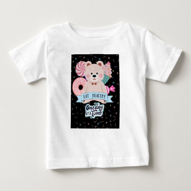 T-shirt bébé ours mignon (Devant)