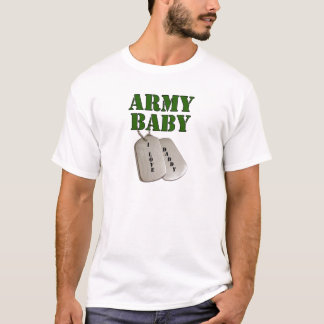 T-shirt bébé-papa d'Etats-Unis-armée