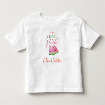 T-shirt bébé pastèque Un dans un t-shirt fille mel