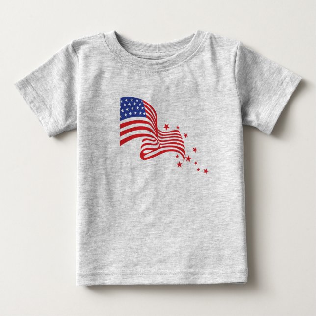 T-shirt bébé patriotique (Devant)