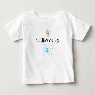 T-shirt bébé personnalisé 1er anniversaire mignon