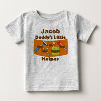 T-shirt bébé personnalisé "petit aide de papa"