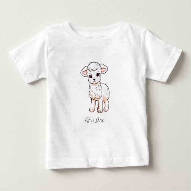 T-shirt bébé Petit Agneau (Devant)