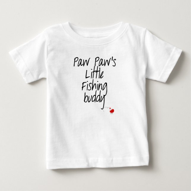 T-shirt bébé petit pote de pêche de Paw Paw (Devant)