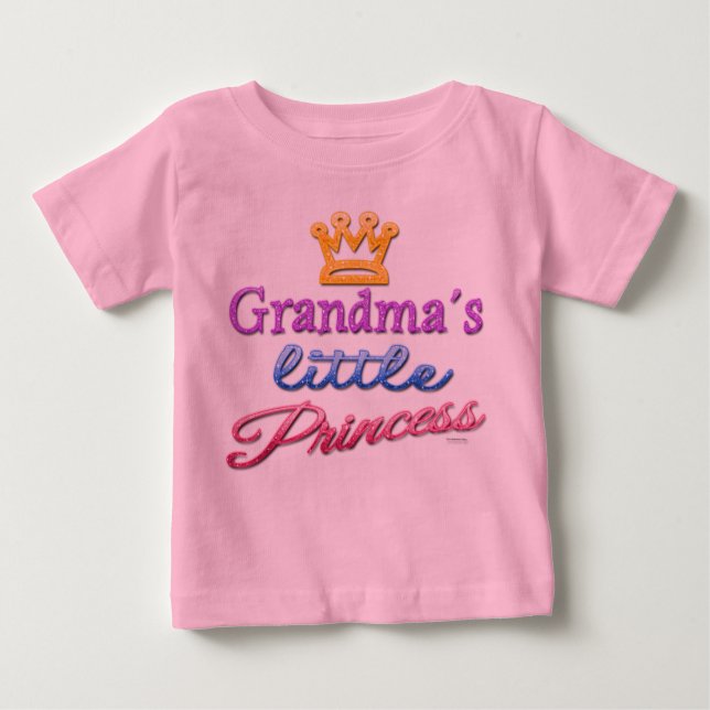T-shirt bébé petite princesse de grand-mère (Devant)
