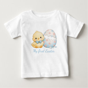T-shirt bébé pour mon premier poussin de Pâques à