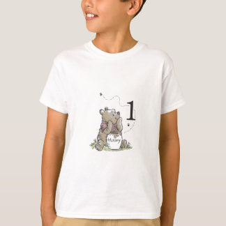 T-shirt bébé premier anniversaire aquarelle person
