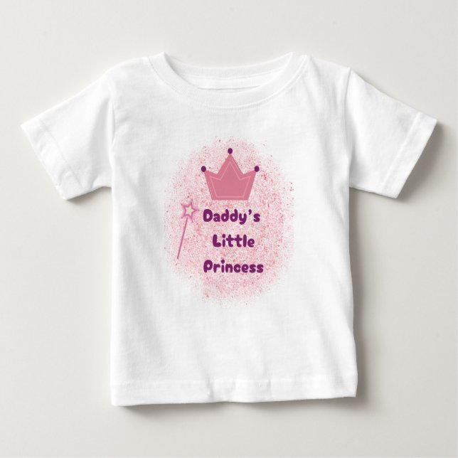 T-shirt bébé Princesse de papa  (Devant)