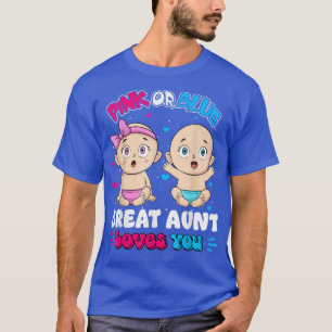 T-shirt Bébé rose ou bleu Grande tante vous aime Baby show