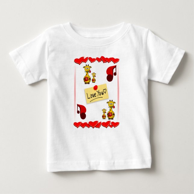 T-shirt bébé Saint Valentin (Devant)