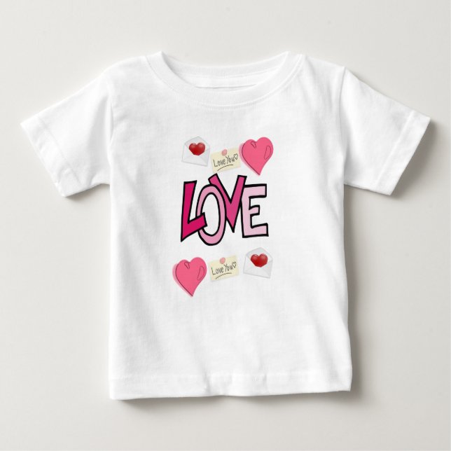 T-shirt bébé Saint Valentin (Devant)