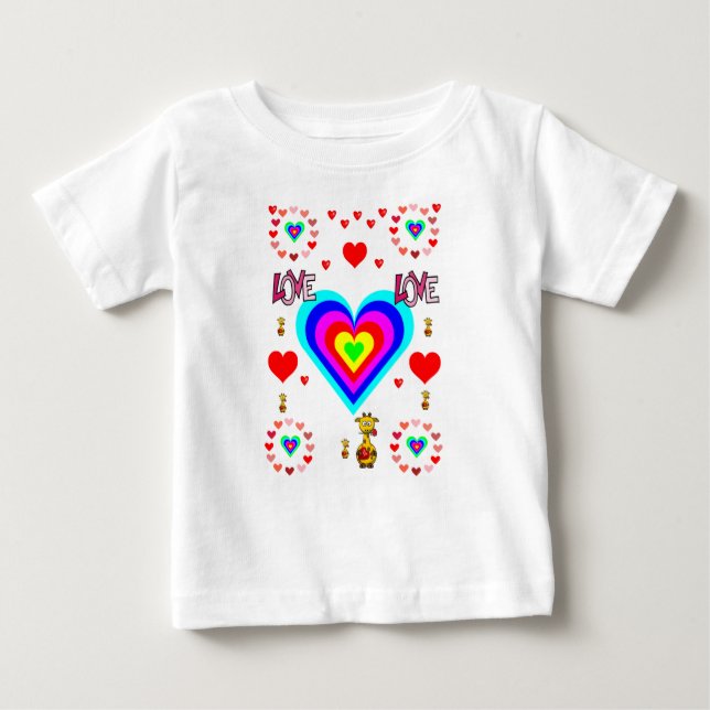 T-shirt bébé Saint Valentin (Devant)