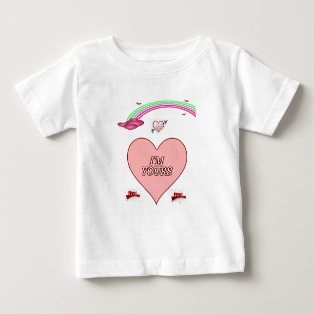 T-shirt bébé Saint Valentin (Devant)
