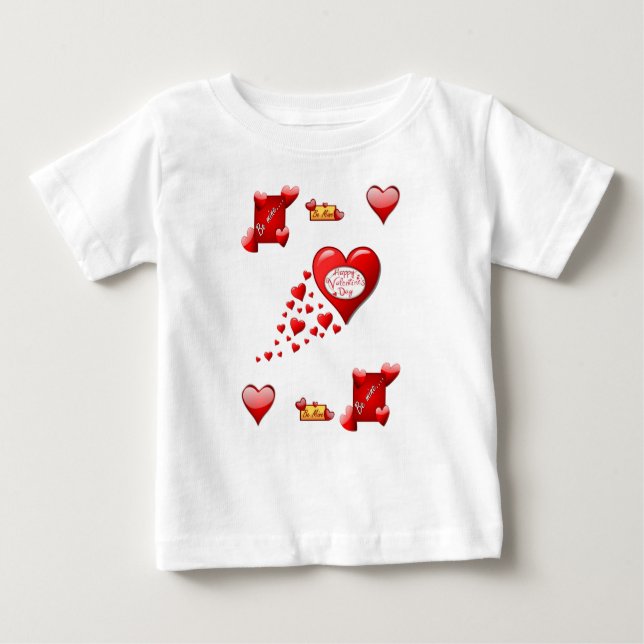 T-shirt bébé Saint Valentin (Devant)