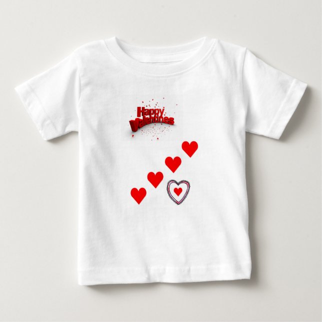 T-shirt bébé Saint Valentin (Devant)