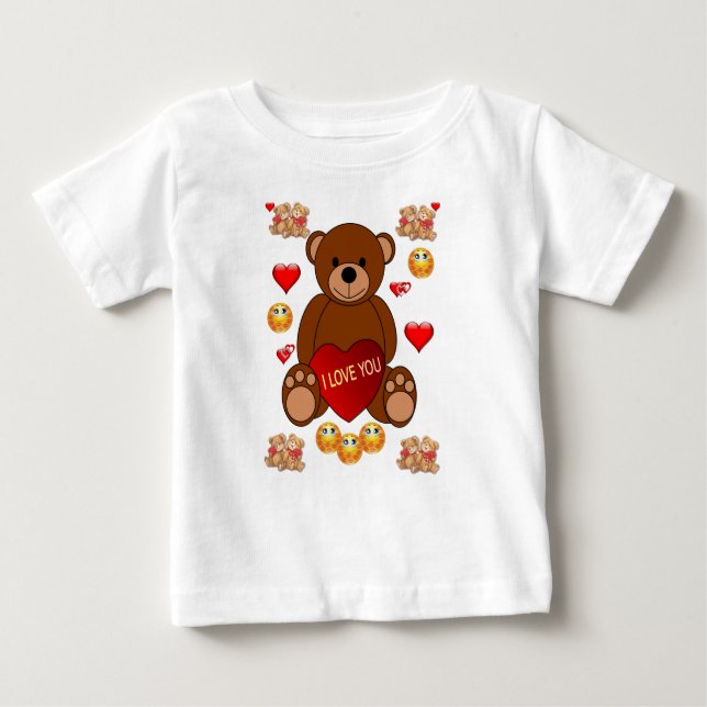 T-shirt bébé Saint Valentin (Devant)
