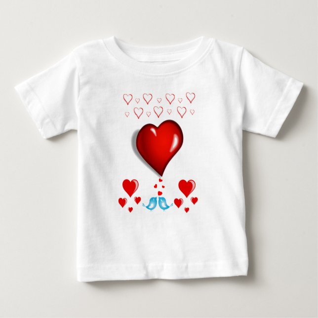 T-shirt bébé Saint Valentin (Devant)
