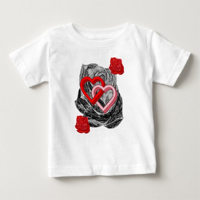 T-shirt bébé Saint Valentin (Devant)