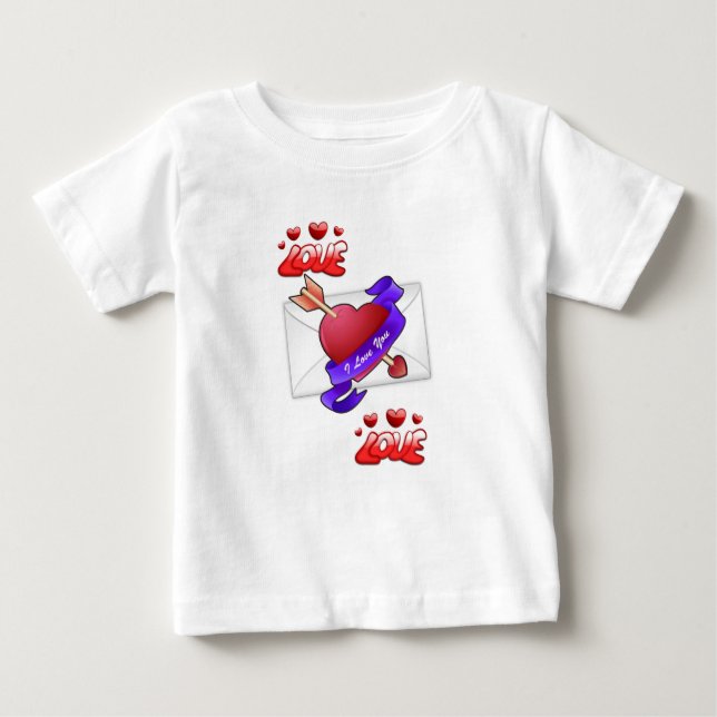 T-shirt bébé Saint Valentin (Devant)