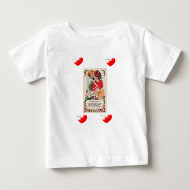 T-shirt bébé Saint Valentin (Devant)