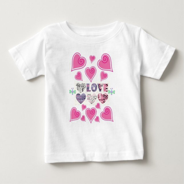 T-shirt bébé Saint Valentin (Devant)