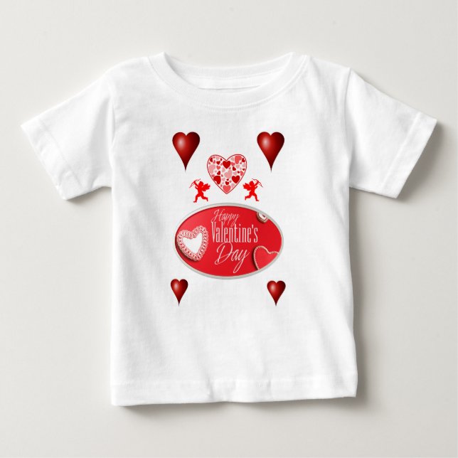 T-shirt bébé Saint Valentin (Devant)