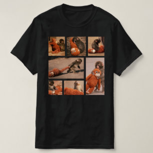 T-shirt Bébé singe Punch, Singe Punch solitaire