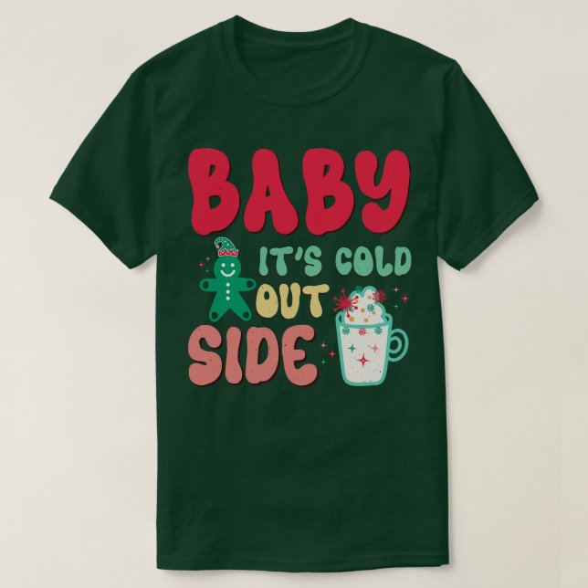 T-shirt bébé son froid dehors 2 (Design devant)