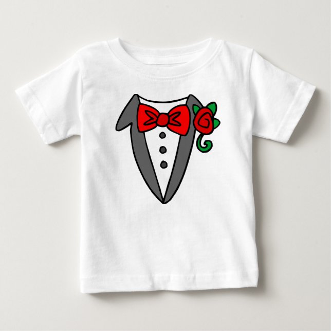 T-shirt bébé Tuxedo/tout-petit (Devant)