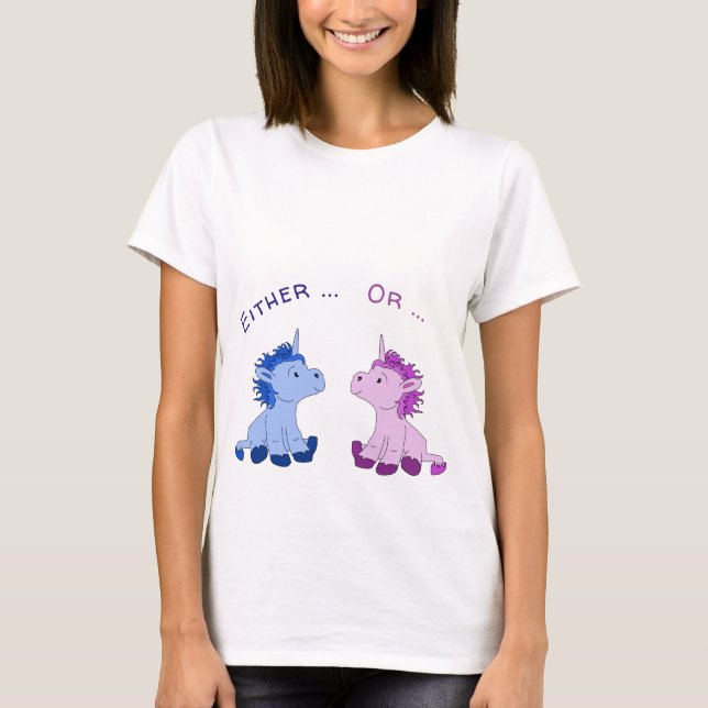 T-shirt Bébé Unicorne Soit ... ou ... (Devant)