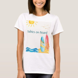 T-shirt Bébés à bord de la maman jumelle pour être