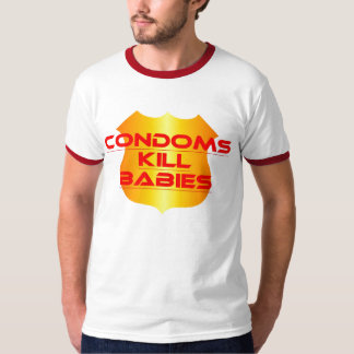 T-SHIRT BÉBÉS DE MISE À MORT DE PRÉSERVATIFS