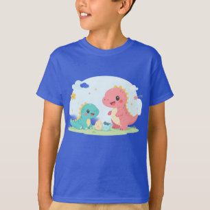 T-shirt Bébés Dinosaures Mignons – Illustration de Dinosau