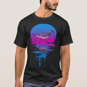 T-shirt Bécasse Vintage Rétro Coucher de Soleil