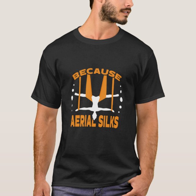 T-shirt Because Aerial Silks I Air Silk And Aerial Hoop (Devant)
