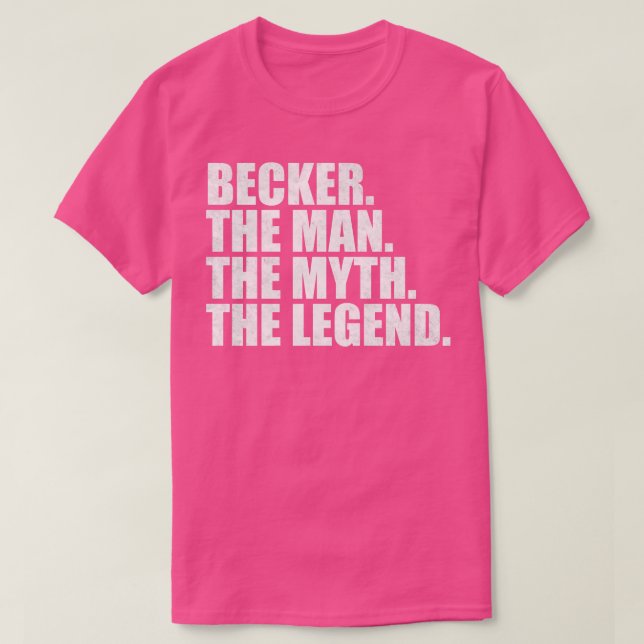 T-shirt Becker Nom de famille Becker nom de famille Becker (Design devant)