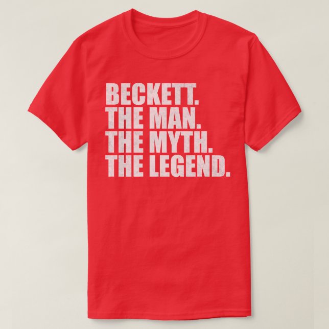T-shirt BeckettBeckett Nom Beckett prénom (Design devant)