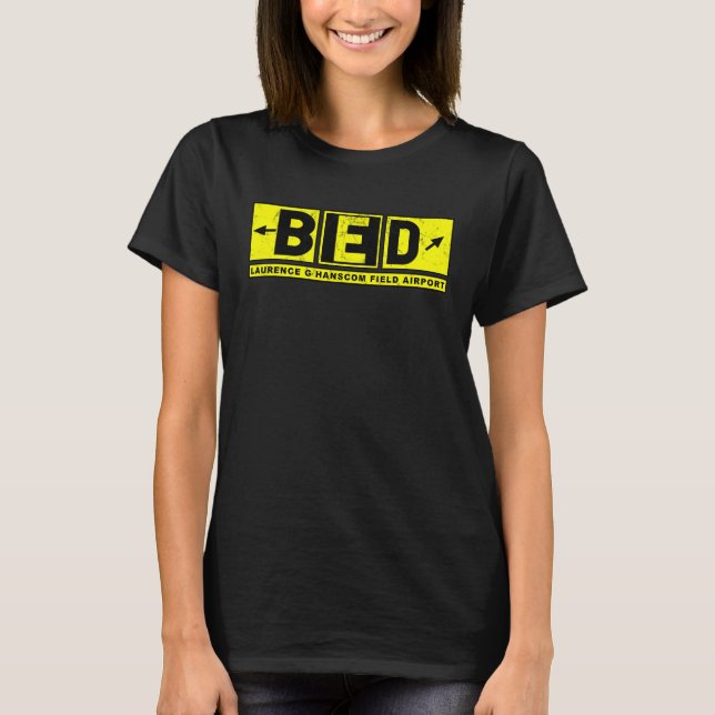 T-shirt BED Laurence G Hanscom Field Airport Signal de voi (Devant)