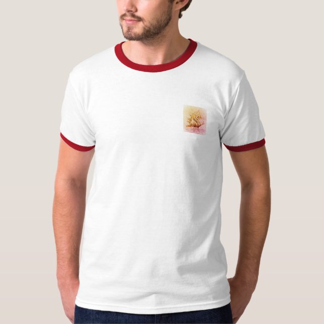 T - Shirt bedeutet, Schiff zu entwerfen (Vorderseite)