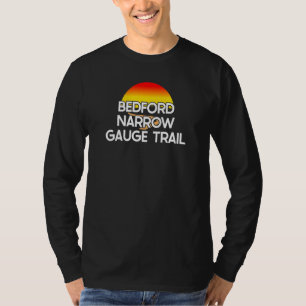 T-shirt Bedford Narrow Gage Trail Usa Rail Trail Vélo