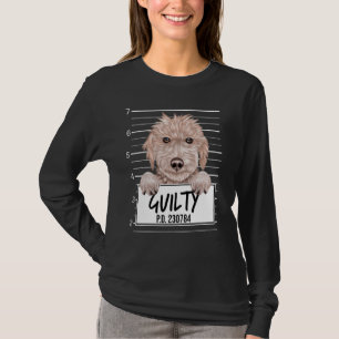 T-shirt Bedlington Terrier Mugshot Guilty Chien