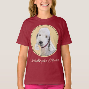T-shirt Bedlington Terrier Peinture - Art Chien original T