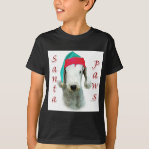 T-shirt Bedlington Terrier Père Noël Paws