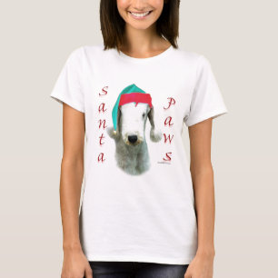 T-shirt Bedlington Terrier Père Noël Paws