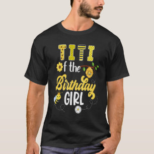 T-shirt Bee Bumblebee Girl Anniversaire Hive Sweet 1ère Pa