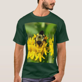 T-shirt Bee Feasting on Butterfly Weed Wildflowers